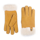 YISEVEN Men's  Lambskin Shearling Leather Gloves YISEVEN