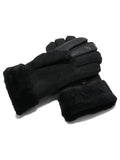 YISEVEN Men's  Lambskin Shearling Leather Gloves YISEVEN