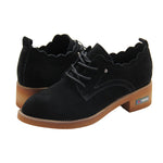 YISEVEN Women's Calfskin Leather Boots for Winter Lace-up YISEVEN