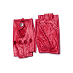 YISEVEN Women's Fingerless Leather Gloves YISEVEN