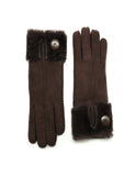 YISEVEN Womens Lambskin Shearling Leather Gloves YISEVEN