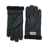 YISEVEN Men's Winter Shearling Sheepskin Gloves YISEVEN