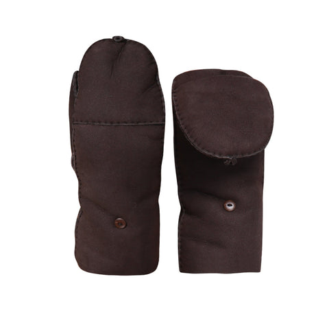 YISEVEN Women's  Sheepskin Shearling Leather Gloves(Mittens) YISEVEN