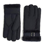 YISEVEN Men's Winter Shearling Sheepskin Gloves YISEVEN