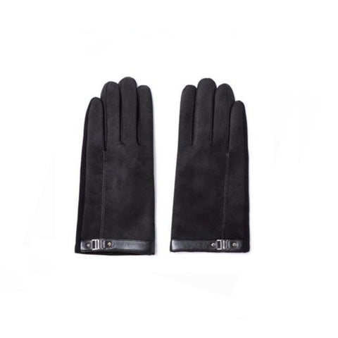 YISEVEN Men's Faux Suede Chamois Leather Gloves YISEVEN