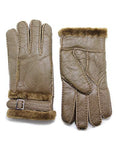YISEVEN Men's Winter Shearling Sheepskin Gloves YISEVEN