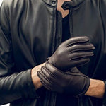YISEVEN Men's Touchscreen Sheepskin Leather Gloves YISEVEN