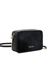 YISEVEN Womens Black Leather Handbag, Genuine Cowhide & Horse Hair YISEVEN