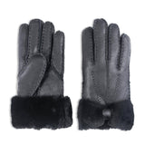 YISEVEN Womens Sheepskin Shearling Leather Gloves YISEVEN