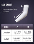 YISEVEN Youth Sports Cooling Compression Arm Sleeves YISEVEN