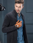 YISEVEN Men's Deerskin Leather Driving Gloves YISEVEN