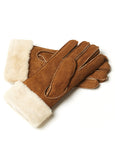 YISEVEN Womens Lambskin Shearling Leather Gloves YISEVEN
