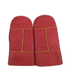 YISEVEN Womens  Sheepskin Shearling Leather Gloves(Mittens) YISEVEN