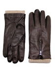 YISEVEN Men's Wool Deerskin Leather Gloves YISEVEN
