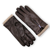 YISEVEN Men's Wool Deerskin Leather Gloves YISEVEN