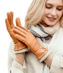 YISEVEN Women's Deerskin Leather Dress Gloves YISEVEN