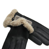 YISEVEN Women's Wool Lined Deerskin Leather Gloves YISEVEN