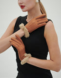 YISEVEN Women's Wool Lined Deerskin Leather Gloves YISEVEN