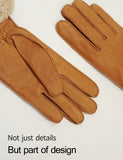YISEVEN Women's Wool Lined Deerskin Leather Gloves YISEVEN