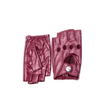 YISEVEN Women's Motorcycle Driving Fingerless Leather Gloves YISEVEN