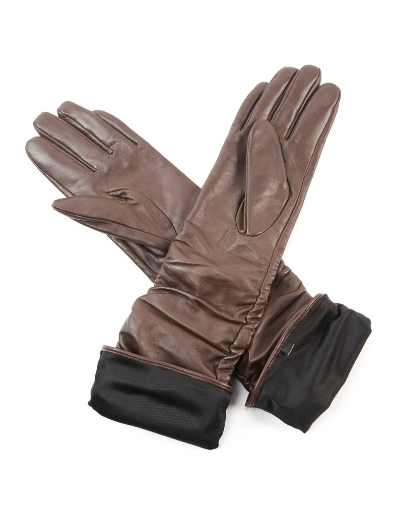 YISEVEN Women's Wool Lined Winter Genuine Leather Gloves