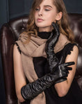YISEVEN Women's Touchscreen Sheepskin Long Gloves YISEVEN