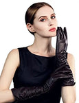 YISEVEN Women's Touchscreen Sheepskin Long Gloves YISEVEN