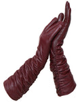 YISEVEN Women's Touchscreen Sheepskin Long Gloves YISEVEN