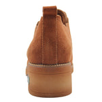 YISEVEN Women's Calfskin Leather Boots for Winter Lace-up YISEVEN
