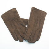 YISEVEN Men's Shearling Sheepskin Leather Gloves (Mitten) YISEVEN