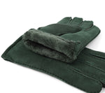 YISEVEN Men's Shearling Sheepskin Leather Gloves (Mitten) YISEVEN
