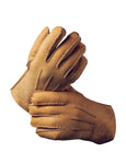 YISEVEN Men's Lambskin Shearling Leather Gloves YISEVEN