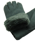 YISEVEN Men's Lambskin Shearling Leather Gloves YISEVEN