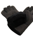 YISEVEN Men's Lambskin Shearling Leather Gloves YISEVEN