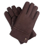 YISEVEN Men's Lambskin Shearling Leather Gloves YISEVEN