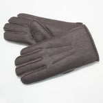 YISEVEN Men's  Lambskin Shearling Leather Gloves YISEVEN