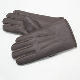 YISEVEN Men's  Lambskin Shearling Leather Gloves YISEVEN