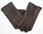 YISEVEN Men's  Lambskin Shearling Leather Gloves YISEVEN