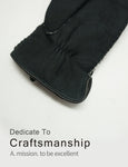 YISEVEN Men's  Shearling New Zealand Sherpa Fur Gloves YISEVEN