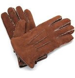 YISEVEN Men's  Shearling New Zealand Sherpa Fur Gloves YISEVEN