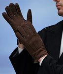 YISEVEN Men's  Shearling New Zealand Sherpa Fur Gloves YISEVEN
