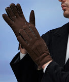 YISEVEN Men's  Shearling New Zealand Sherpa Fur Gloves YISEVEN