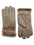 YISEVEN Men's Winter Shearling Sheepskin Gloves YISEVEN