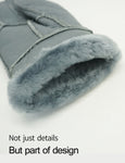 YISEVEN Men's Winter Shearling Sheepskin Gloves YISEVEN