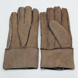 YISEVEN Men's Winter Sheepskin  Shearling Leather Gloves(Mittens) YISEVEN