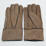 YISEVEN Men's Winter Sheepskin  Shearling Leather Gloves(Mittens) YISEVEN