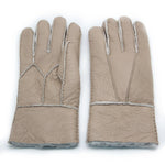 YISEVEN Men's Winter Sheepskin  Shearling Leather Gloves(Mittens) YISEVEN