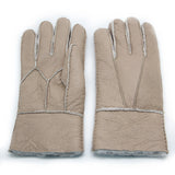YISEVEN Men's Winter Sheepskin  Shearling Leather Gloves(Mittens) YISEVEN