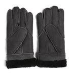 YISEVEN Men's Winter Shearling Sheepskin Gloves YISEVEN