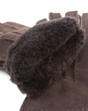 YISEVEN Women's  Lambskin Shearling Leather Gloves YISEVEN